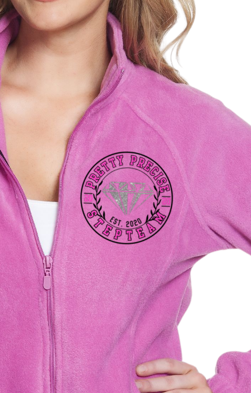 PRETTY IN PINK FULL ZIP FLEECE